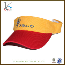 Custom made design your own logo embroidery high quality sun visor